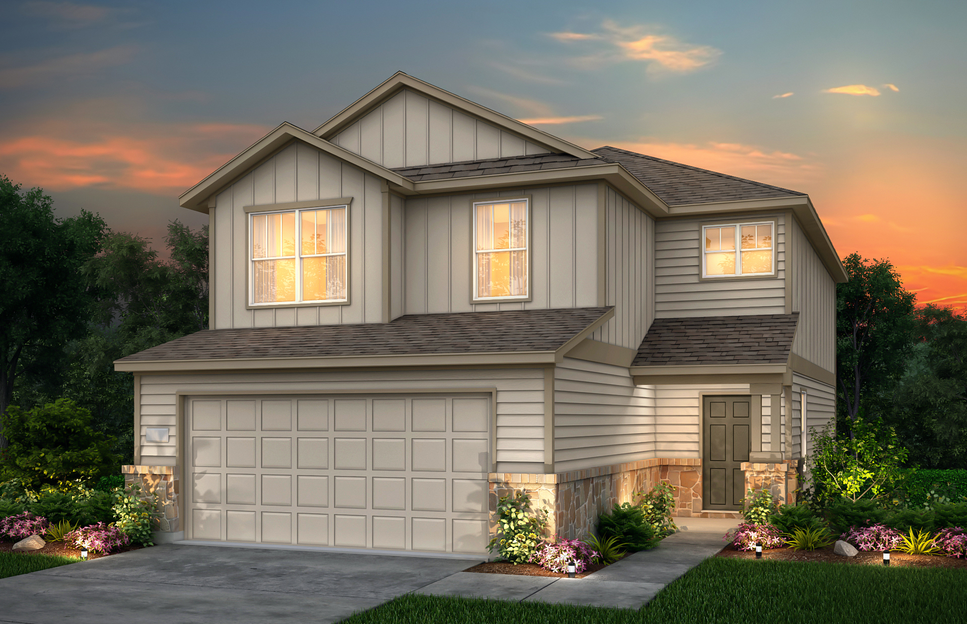 Camelia Plan Pulte Homes Santa Rita Ranch Austin, Texas